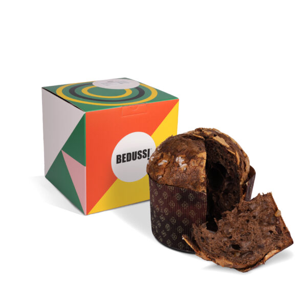 Panettone Cacao, Cioccolato e Pere Candite - Box Illustrato